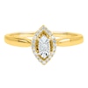 Thumbnail Image 0 of 1/10 CT. T.W. Diamond Marquise Frame Engagement Ring in 10K Gold