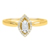 Thumbnail Image 1 of 1/10 CT. T.W. Diamond Marquise Frame Engagement Ring in 10K Gold