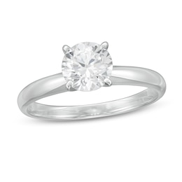 1 CT. Certified Lab-Created Diamond Solitaire Engagement Ring in 14K White Gold (F/VS2)