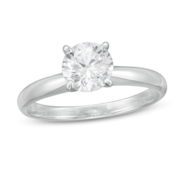 1 CT. Certified Lab-Grown Diamond Solitaire Engagement Ring in 14K White Gold (F/VS2)