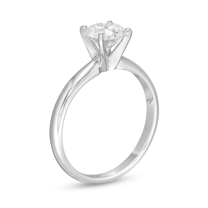 Main Image 3 of 1 CT. Certified Lab-Grown Diamond Solitaire Engagement Ring in 14K White Gold (F/VS2)