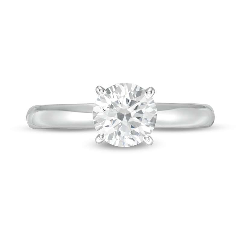 Main Image 4 of 1 CT. Certified Lab-Grown Diamond Solitaire Engagement Ring in 14K White Gold (F/VS2)