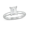 Thumbnail Image 1 of 1 CT. Certified Emerald-Cut Lab-Grown Diamond Solitaire Engagement Ring in 14K White Gold (F/VS2)