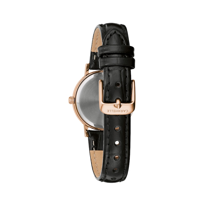 Main Image 3 of Ladies' Caravelle by Bulova Rose-Tone Strap Watch with Rose-Tone Dial (Model: 44L259)
