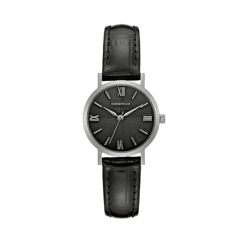 Main Image 1 of Ladies' Caravelle by Bulova Strap Watch with Black Dial (Model: 43L217)