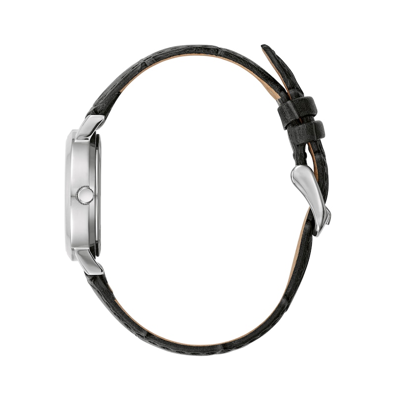 Main Image 2 of Ladies' Caravelle by Bulova Strap Watch with Black Dial (Model: 43L217)