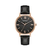Thumbnail Image 0 of Men's Caravelle by Bulova Rose-Tone Strap Watch with Black Dial (Model: 44A117)