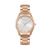 Thumbnail Image 0 of Ladies' Caravelle by Bulova Rose-Tone Watch with Silver-Tone Dial (Model: 45L179)