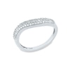 Thumbnail Image 0 of 1/3 CT. T.W. Diamond Curve Ring in 10K White Gold