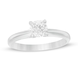 3/4 CT. Diamond Solitaire Engagement Ring in 14K White Gold (J/I2)