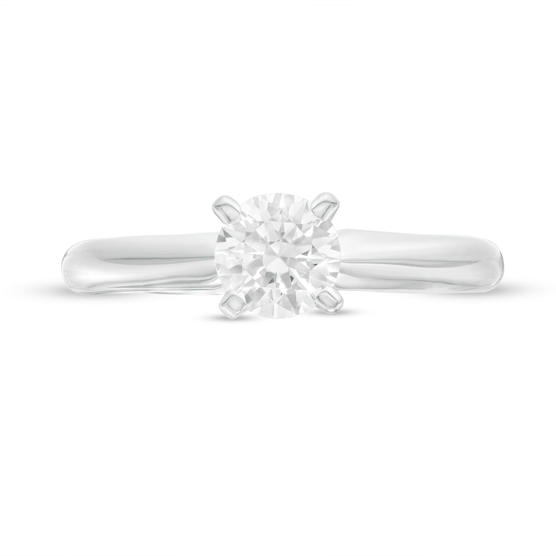 Main Image 4 of 3/4 CT. Diamond Solitaire Engagement Ring in 14K White Gold (J/I2)