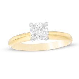 3/4 CT. Diamond Solitaire Engagement Ring in 14K Gold (J/I2)