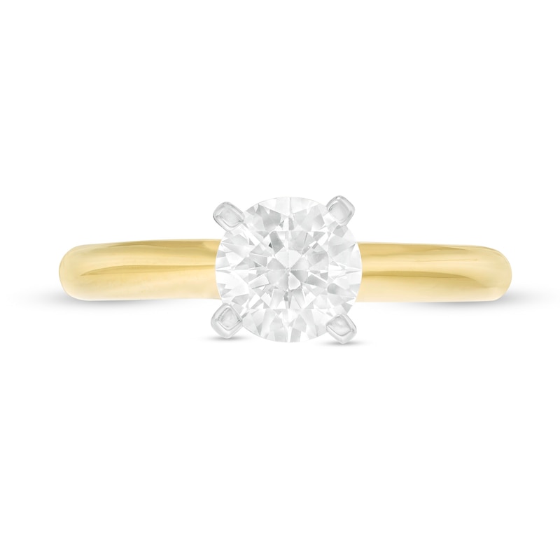 Main Image 4 of 1 CT. Certified Diamond Solitaire Engagement Ring in 14K Gold (J/I2)