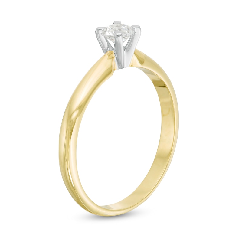 1/4 CT. Diamond Solitaire Engagement Ring in 14K Gold (J/I2)