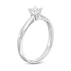 Thumbnail Image 3 of 1/4 CT. Princess-Cut Diamond Solitaire Engagement Ring in 14K White Gold (J/I2)