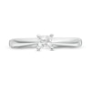 Thumbnail Image 3 of 1/4 CT. Princess-Cut Diamond Solitaire Engagement Ring in 14K White Gold (J/I2)