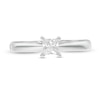 Thumbnail Image 3 of 1/3 CT. Princess-Cut Diamond Solitaire Engagement Ring in 14K White Gold (J/I2)