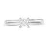 Thumbnail Image 4 of 1/3 CT. Princess-Cut Diamond Solitaire Engagement Ring in 14K White Gold (J/I2)