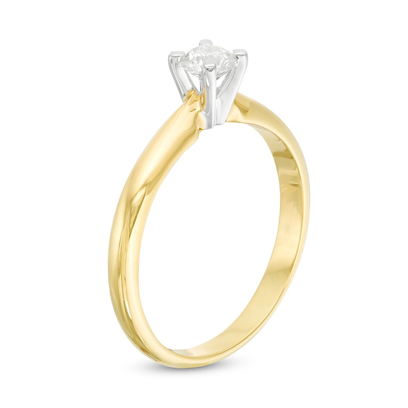 1/3 CT. Diamond Solitaire Engagement Ring in 14K Gold (J/I2)