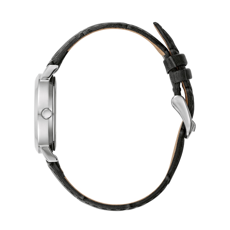 Main Image 2 of Ladies' Caravelle by Bulova Strap Watch with White Dial (Model: 43L216)