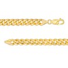 Thumbnail Image 3 of 6.8mm Cuban Curb Chain Necklace in Hollow 14K Gold - 24"