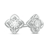 Thumbnail Image 1 of 1/15 CT. T.W. Diamond Solitaire Stud Earrings in Sterling Silver (J/I3)