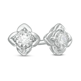 1/15 CT. T.W. Diamond Solitaire Stud Earrings in Sterling Silver (J/I3)