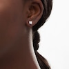 Thumbnail Image 2 of 1/15 CT. T.W. Diamond Solitaire Stud Earrings in Sterling Silver (J/I3)