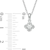 Thumbnail Image 2 of 1/15 CT. Diamond Solitaire Pendant in Sterling Silver (J/I3)