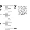 Thumbnail Image 2 of 1-1/2 CT. T.W. Diamond Solitaire Stud Earrings in 14K White Gold