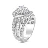 Thumbnail Image 2 of 3 CT. T.W. Diamond Vintage-Style Frame Multi-Row Engagement Ring in 14K White Gold