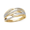 Thumbnail Image 1 of 1/4 CT. T.W. Diamond Multi-Row Ring in 10K Gold