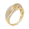 Thumbnail Image 2 of 1/4 CT. T.W. Diamond Multi-Row Ring in 10K Gold