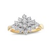 Thumbnail Image 1 of 1/4 CT. T.W. Diamond Starburst Ring in 10K Gold