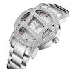 Thumbnail Image 2 of Ladies' JBW Olympia 1/5 CT. T.W. Diamond and Crystal Accent Watch with Silver-Tone Dial (Model: JB-6214-10C)