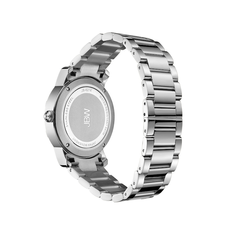 Main Image 3 of Ladies' JBW Olympia 1/5 CT. T.W. Diamond and Crystal Accent Watch with Silver-Tone Dial (Model: JB-6214-10C)