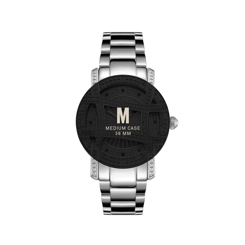 Main Image 4 of Ladies' JBW Olympia 1/5 CT. T.W. Diamond and Crystal Accent Watch with Silver-Tone Dial (Model: JB-6214-10C)