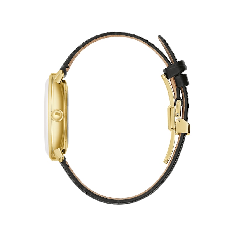 Main Image 2 of Men's Bulova Frank Sinatra 'The Best is Yet To Come' Collection Gold-Tone Strap Watch with Ivory Dial (Model: 97B195)