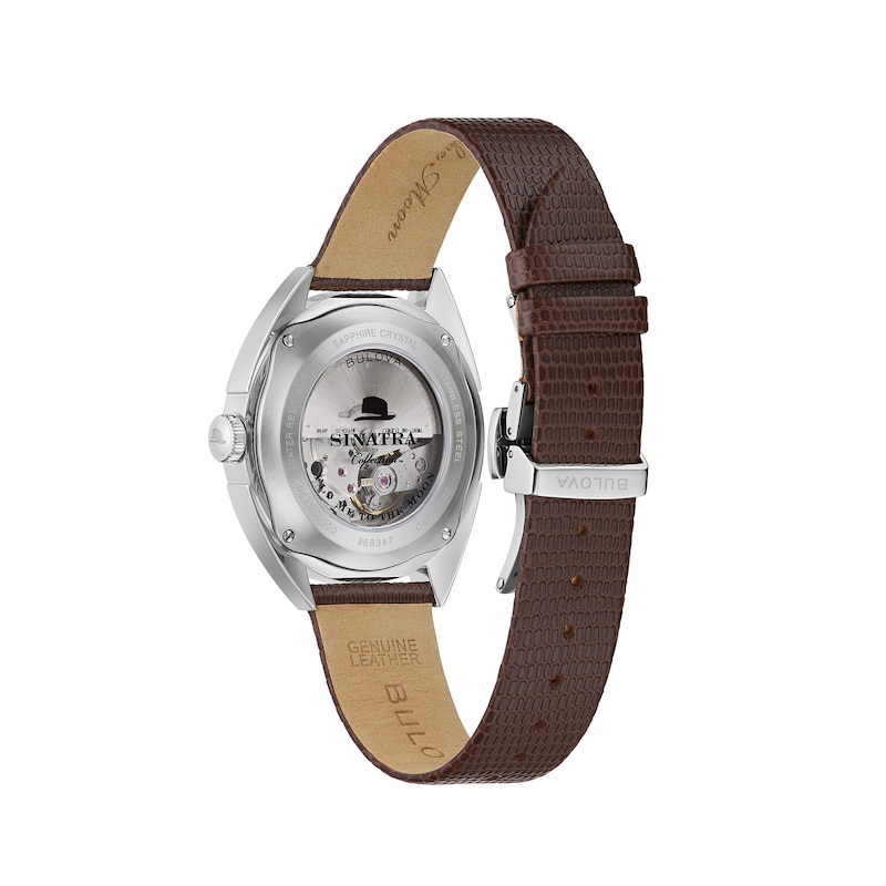 Main Image 3 of Men's Bulova Frank Sinatra 'Fly Me To The Moon' Collection Strap Watch with White Dial (Model: 96B347)