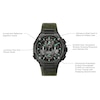 Thumbnail Image 1 of Men's Special Edition Bulova Precisionist X 10th Anniversary Black IP Chronograph Strap Watch (Model: 98B355)
