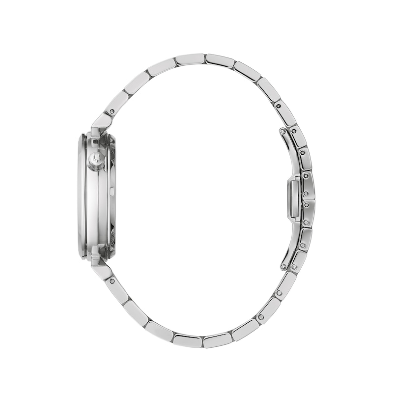 Main Image 3 of Ladies' Bulova Regatta Diamond Accent Automatic Watch with Mother-of-Pearl Skeleton Dial (Model: 96P222)