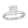 Thumbnail Image 1 of 2 CT. Certified Oval Lab-Grown Diamond Solitaire Engagement Ring in 14K White Gold (F/VS2)
