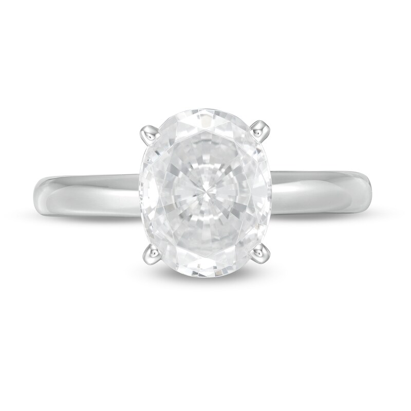 Main Image 4 of 2 CT. Certified Oval Lab-Grown Diamond Solitaire Engagement Ring in 14K White Gold (F/VS2)