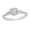 Thumbnail Image 1 of 1/4 CT. T.W. Diamond Tri-Sides Collar Promise Ring in 10K White Gold