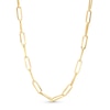 Thumbnail Image 1 of 5.5mm Paper Clip Chain Necklace in Hollow 14K Gold - 18"