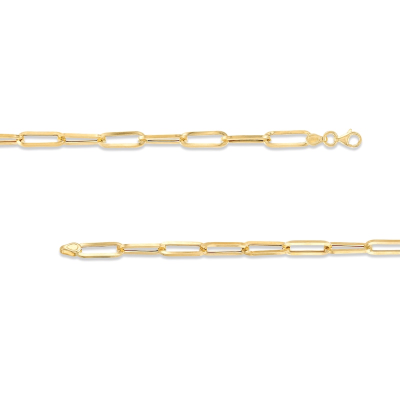 14K Gold 3.2mm Link Paperclip Necklace