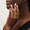Thumbnail Image 2 of 1/8 CT. T.W. Baguette and Round Diamond Cross Ring in 10K Gold