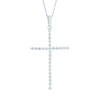 Thumbnail Image 1 of 1/4 CT. T.W. Diamond Cross Pendant in 14K White Gold