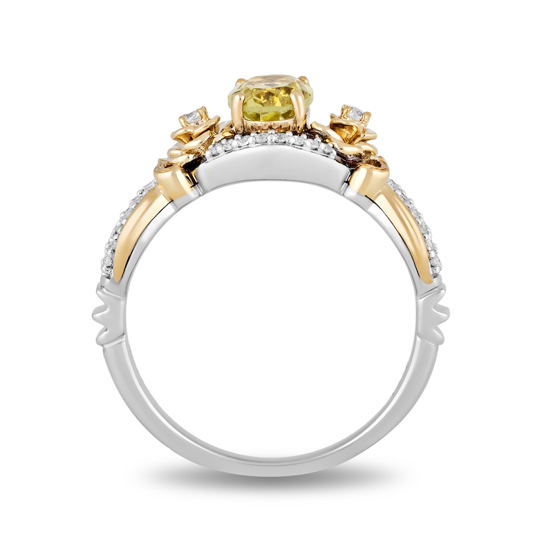 Main Image 3 of Collector's Edition Enchanted Disney Beauty and the Beast 30th Anniversary Quartz and Diamond Ring in Sterling Silver