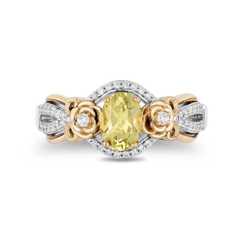Main Image 4 of Collector's Edition Enchanted Disney Beauty and the Beast 30th Anniversary Quartz and Diamond Ring in Sterling Silver
